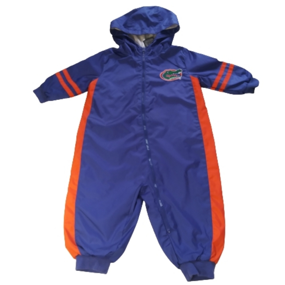 Vintage Starter Florida Gators Hooded Rain Bodysuit Size 12 months